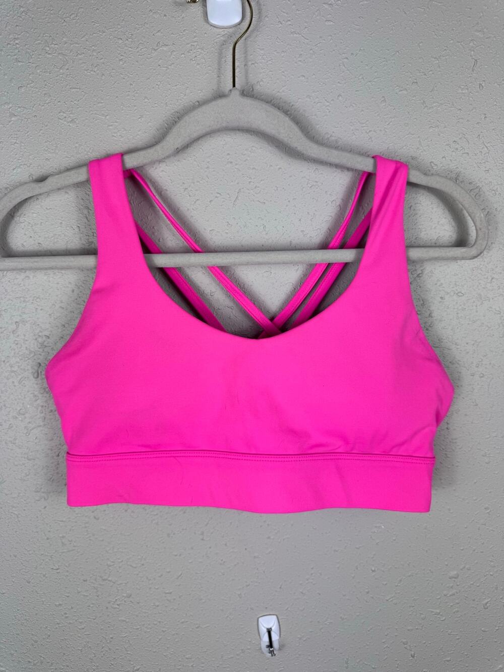 Zyia Hot Pink Strappy Bra Womens Size Large